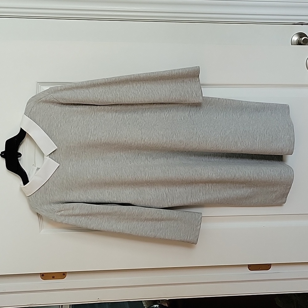 White and Gray Zara Fall Dress